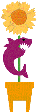 shark and flower